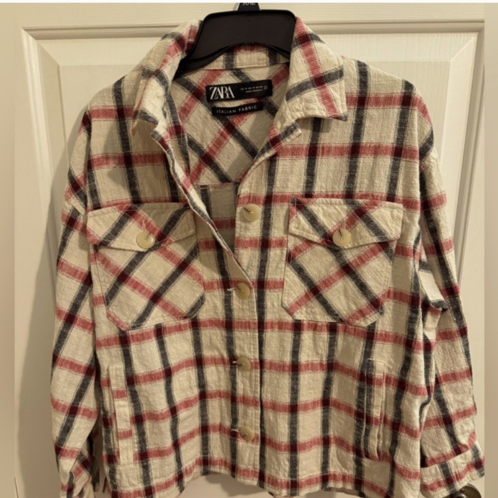 Zara shacket with pockets
